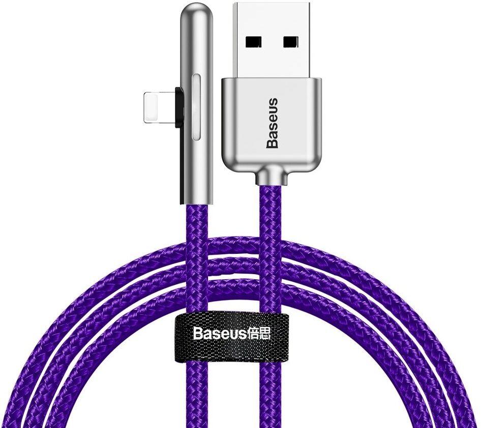Кабель зарядний Baseus Iridescent Lamp Mobile Game Cable USB — Lightning 1.5A 2 м Purple (CAL7C-B05)