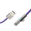 Кабель зарядний Baseus Iridescent Lamp Mobile Game Cable USB — Lightning 1.5A 2 м Purple (CAL7C-B05), фото 3
