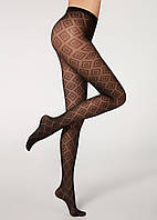 Calzedonia Жіночі колготи з візерунком  М/Л  4832 чорні