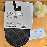 Calzedonia Жіночі колготи з візерунком С/М 4832 чорні, фото 7