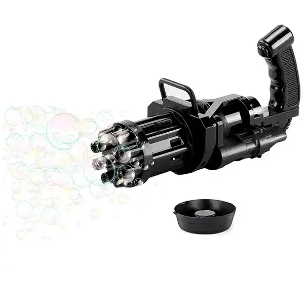 Дитячий пістолет іграшковий кулемет для мильних бульбашок пістолет Bubble gun Gatling автомат Magnus