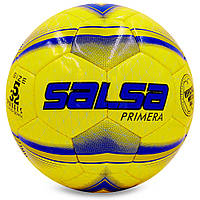 М'яч футбольний planeta-sport No5 професійний PU SALSA FB-4237 Жовто-синій