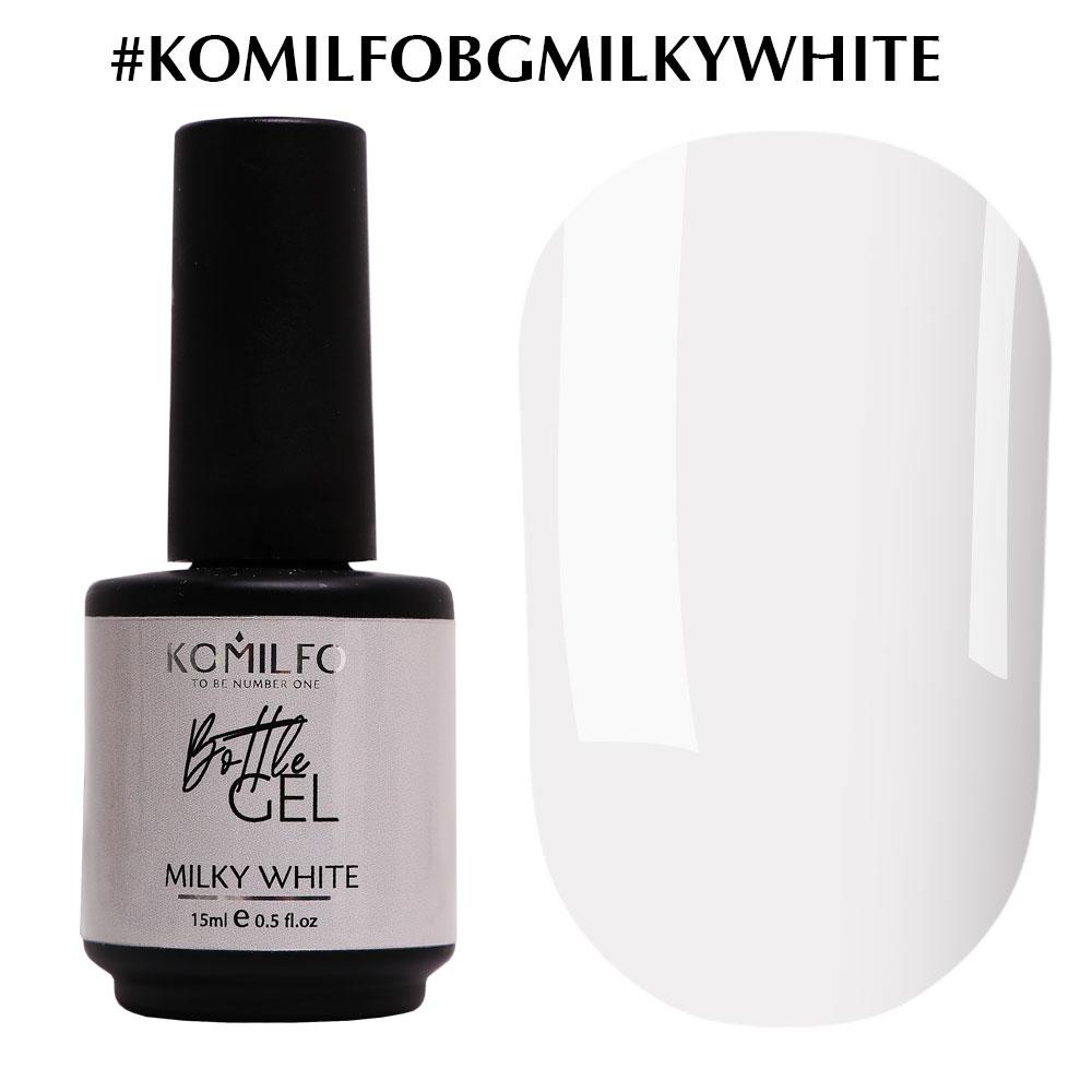 Komilfo Bottle Gel Milky White 15мл (з пензликом)EStyle