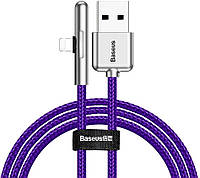 Кабель зарядный Baseus Iridescent Lamp Mobile Game Cable USB - Lightning 1.5A 2м Purple (CAL7C-B05)