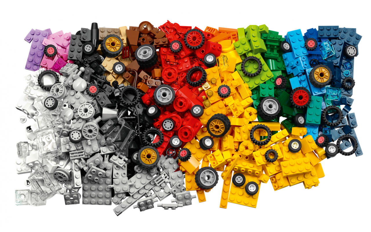 Lego classic hotsell with wheels