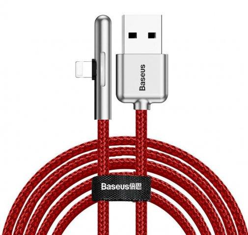 Кабель зарядний Baseus Iridescent Lamp Mobile Game Cable USB — Lightning 1.5A 2 м Red (CAL7C-B09), фото 1