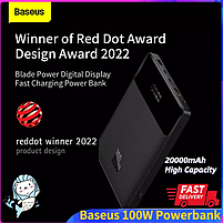 Зовнішній акумулятор павербанк Baseus Blade 20000 mAh 100w QC PD, фото 3