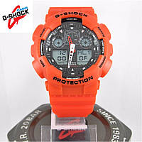 CASIO G-SHOCK GA-100 RED BLACK.