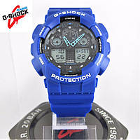 CASIO G-SHOCK GA-100 BLUE BLACK.