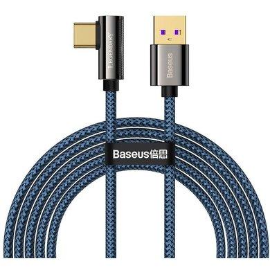 Кабель зарядний Baseus USB Cable to USB-C Legend Elbow 66 W 2 м Blue (CACS000503)