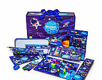 Подарочный набор для детского творчества, 44 предмета, синий