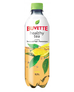 Напій Buvette Healthy tea зі смаком зелений чай та лемонграс 500 мл