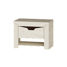 Тумба приліжкова в спальню Ліберті Еверест Дуб Крафт Білий