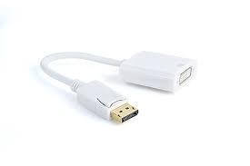 Перехідник-конвертер DisplayPort (M) - DVI-I (F) Cableexpert A-DPM-DVIF-002-W білий