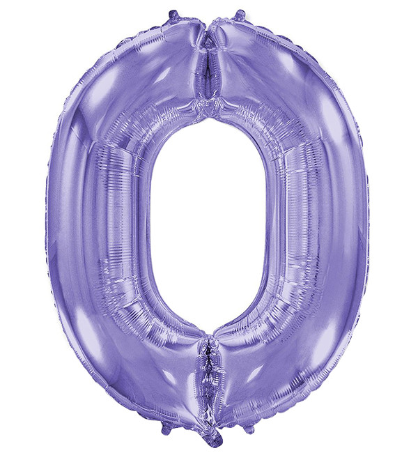 Кулька Цифра "0" (100 см), Іспанія, колір - бузковий