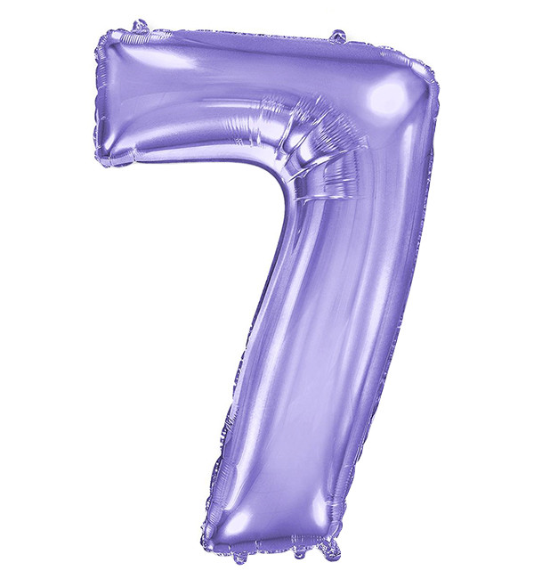 Кулька Цифра "7" (100 см), Іспанія, колір - бузковий