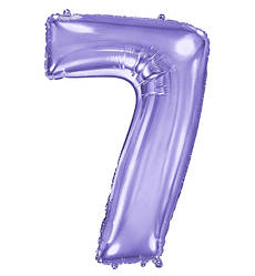 Кулька Цифра "7" (100 см), Іспанія, колір - бузковий