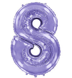 Кулька Цифра "8" (100 см), Іспанія, колір - бузковий