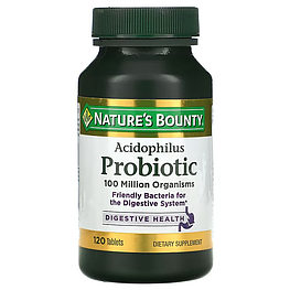 Acidophilus Probiotic Nature's Bounty 120 таблеток