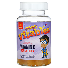 Gummy Vitamin C For Children No Gelatin Orange Vitables 60 жувальних таблеток
