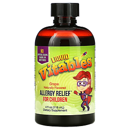 Liquid Allergy Relief for Children No Alcohol Grape Flavor Vitables 118 мл