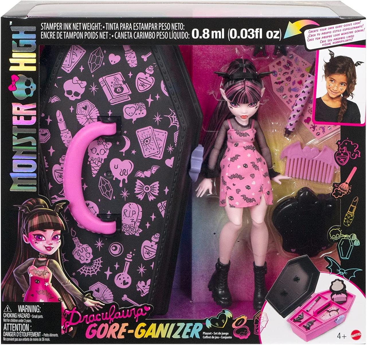 Лялька лялька Monster High 2022 Draculaura Gore-ganizer Монстер Хай Дракулаура, фото 1