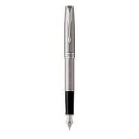 Ручка перьевая Parker SONNET 17 Stainless Steel CT FP F (84 211)