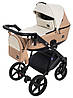 Коляска 2 в 1 Bair Kiwi ECO BK-55/24 світло-бежевий / карамель, фото 2