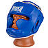 Боксерський шолом тренувальний PowerPlay 3100 PU Синій XL, фото 3