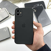 Силіконовий чохол із квадратними бортами на iPhone 11. Case for iPhone 11 Dark Grey (28)