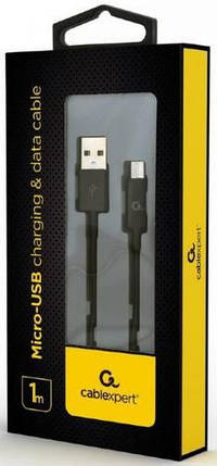 Дата кабель USB 2.0 Micro 5P to AM Cablexpert (CC-USB2P-AMmBM-1M), фото 2