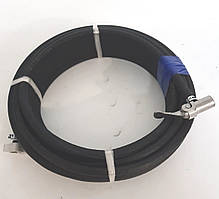 Шланг підкачування повітряний чорний гумовий 12м Армований "Біла Церква" наконечник кутовий посилений.