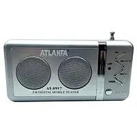 Портативный радиоприемник с USB ATLANFA AT-8957 серебро