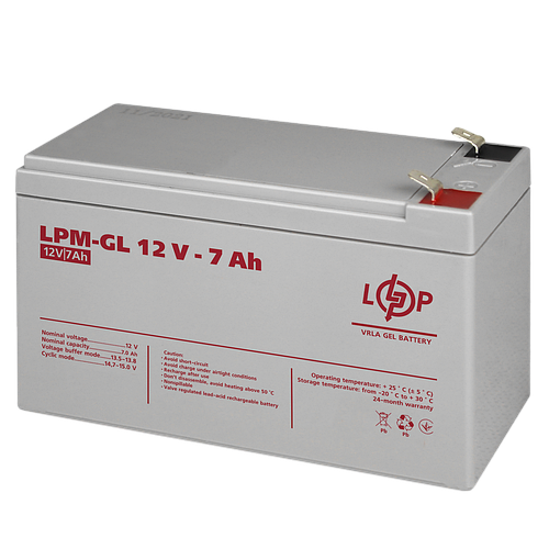 Аккумулятор гелевий LogicPower LPM-GL 12-7 AH (6560)