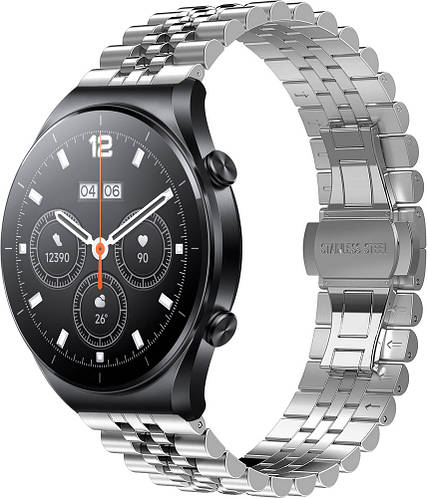 Металлический Браслет Stech для Xiaomi Watch S1 Серебристый (ID ...
