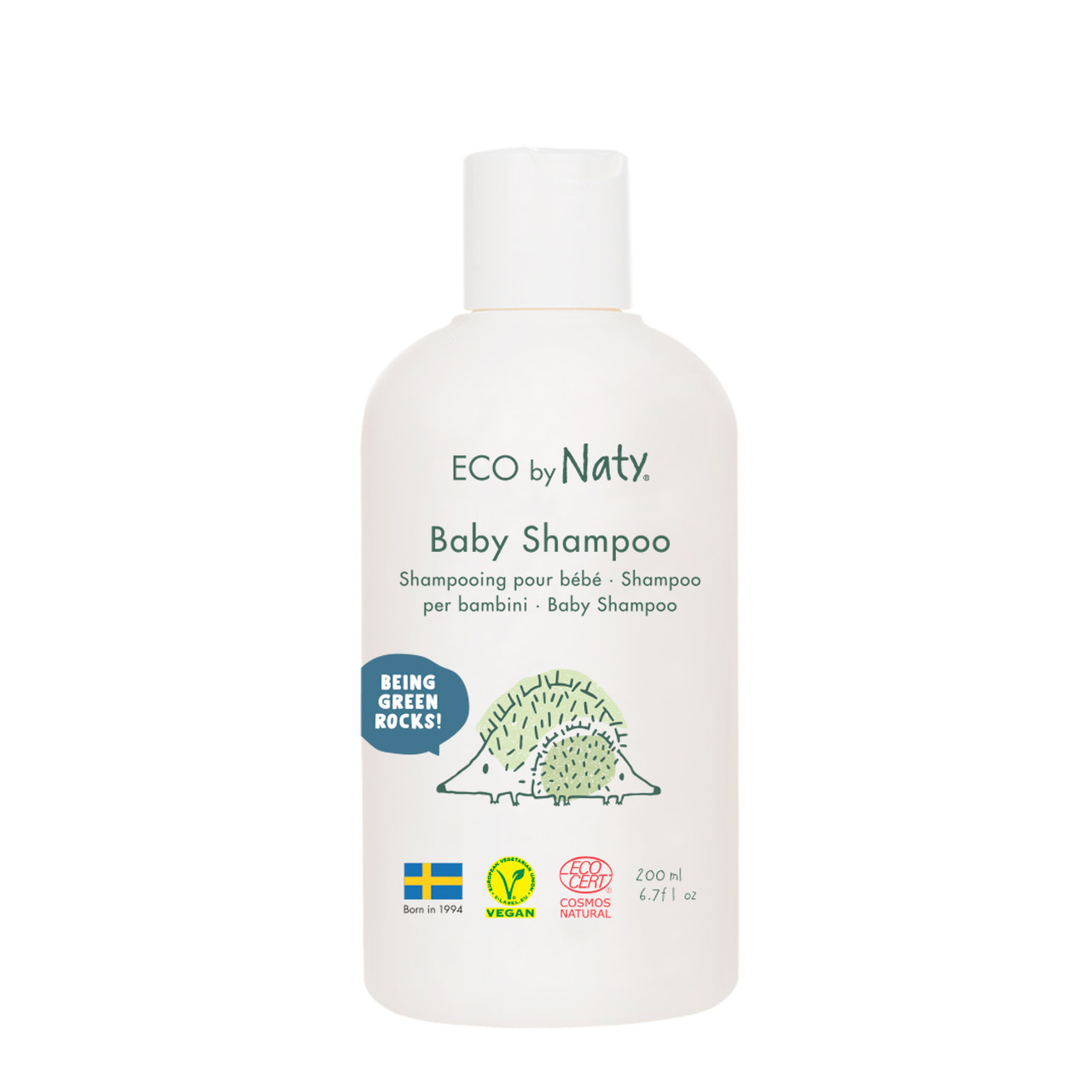 Органічний дитячий шампунь Eco by Naty 200 мл.