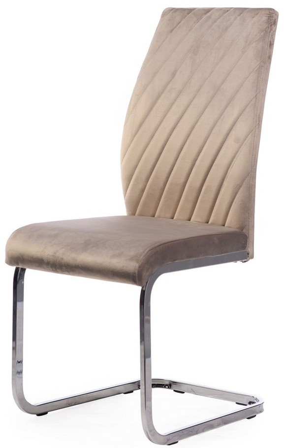 Кухонний стілець з вельветовою оббивкою S-118 Капучино cappuccino velvet VetroMebel, фото 1