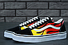 Молодіжні Кеди Vans Old Skool Flame Ванс Олд Скул чоловічі вогненні з принтом полум'я, фото 4