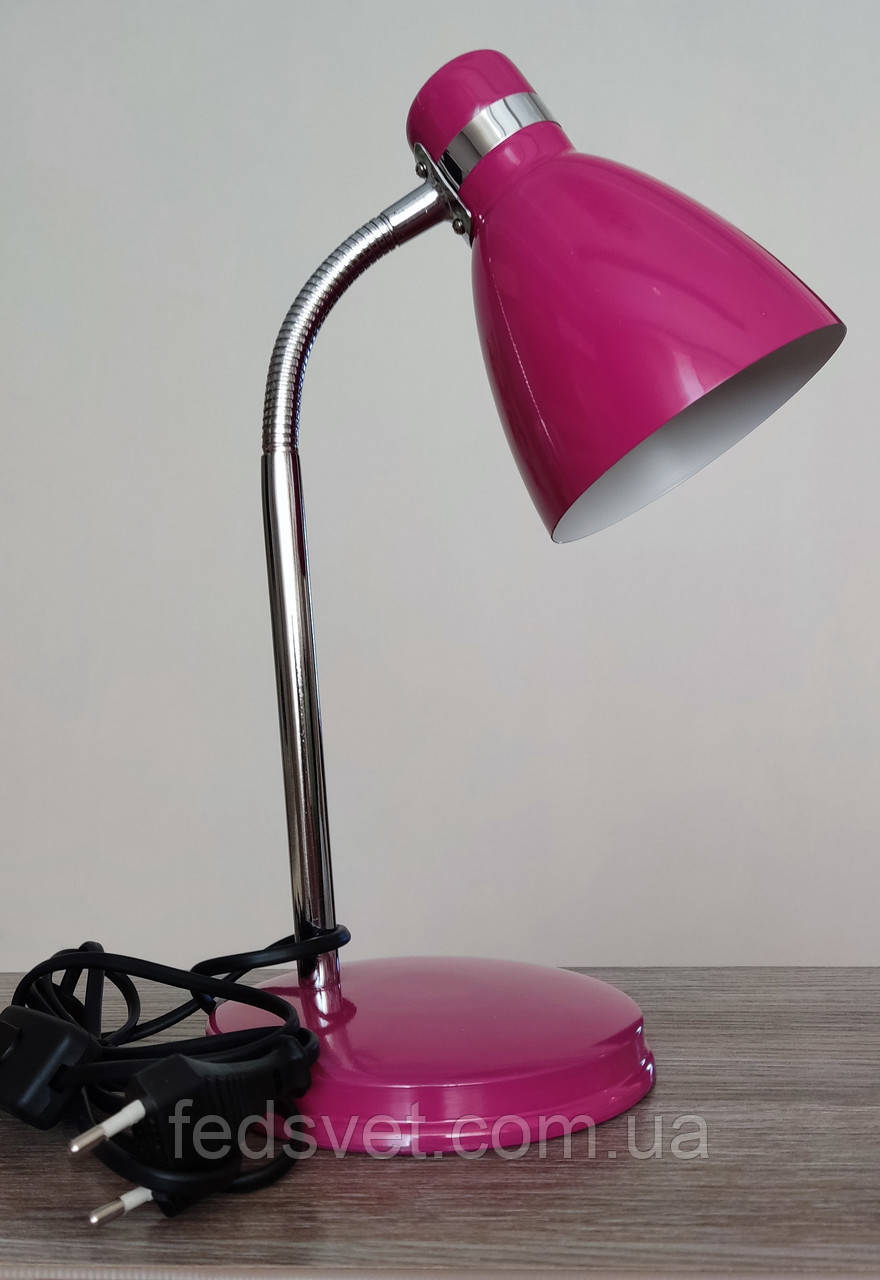 Світильник настільний DSL-042 E14 чорна / рожева, фото 1