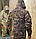 Армійська водонепроникна куртка анорак з капюшоном Brandit (Мультикам) M, фото 5