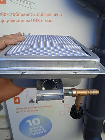 Пальник газовий керамічний у металі під газовий балон, фото 4