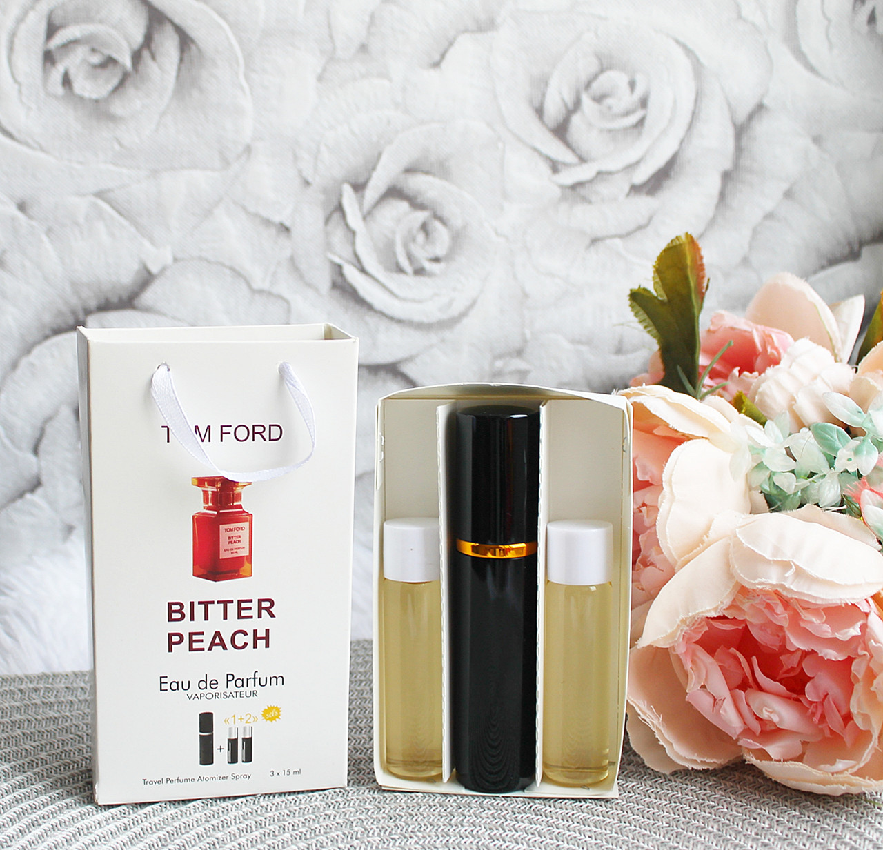 Міні-парфуми з феромонами унісекс Tom Ford Bitter Peach 3х15 мл