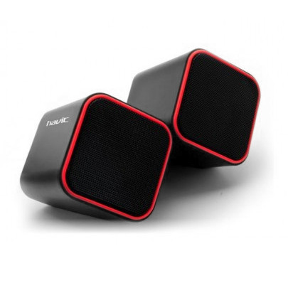 Колонки HAVIT HV-SK473 2*2W USB Bl-Red