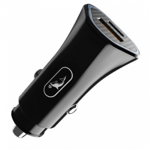 Автомобільний Зарядний Пристрій USB SkyDolphin SZ16 PD+QC3.0 3.1A/18W (Чорний)