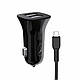 Автомобільний Зарядний Пристрій USB SkyDolphin SZ08V 2USB 2.4A + MicroUSB (Чорний), фото 4