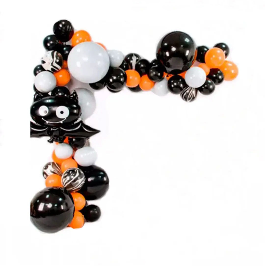 Арка гірлянда з повітряних кульок Кажан Halloween