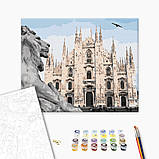 Картина за номерами Міланський собор Архітектура 40х50см картини в цифрах Собор Різдва Діви Марії Brushme BS51661, фото 6