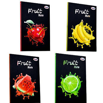 Блокнот А5 40арк 4profiplan Fruit note series асорті, чисті 9001**