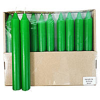 Свічка Кандела олівець, зелена. 40 шт. В упаковці