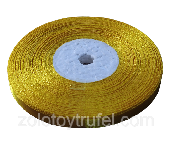 Стрічка для декора 6 мм "Жовта", фото 1